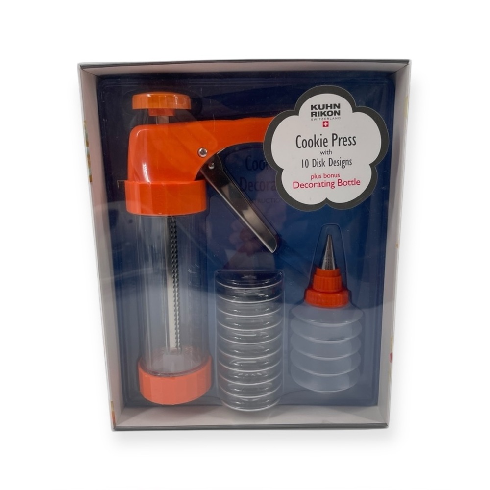 ~Kuhn Rikon Clear Cookie Press & Decorating Bottle